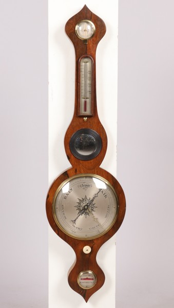 BAROMETER MED TERMOMETER, 1800-tal