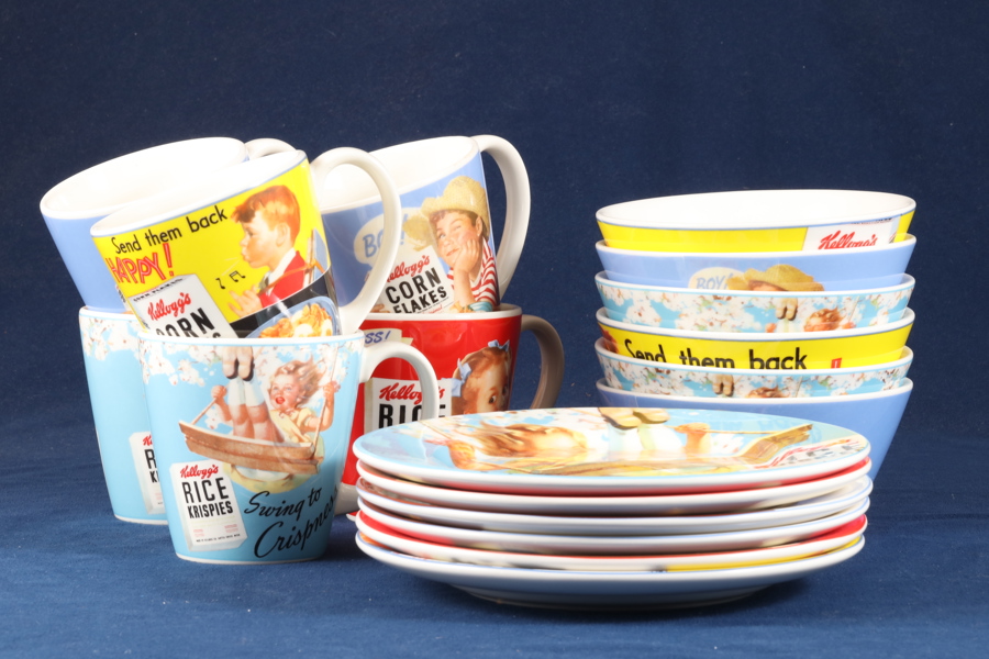 KELLOGG'S VINTAGE, frukostset 18 delar