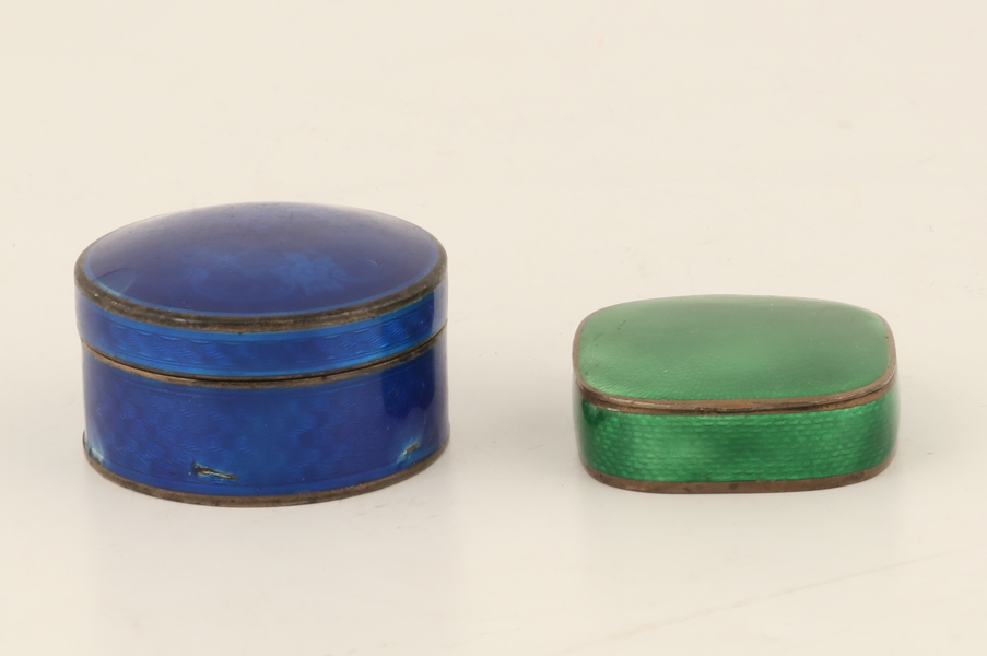 DOSOR, 2 st, silver och emalj