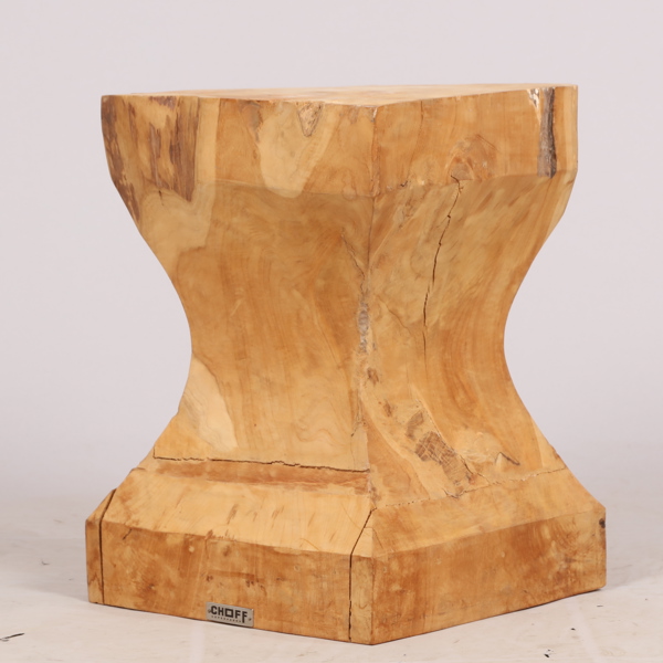 ROTPIEDESTAL, massiv teak, design Jan Kurtz