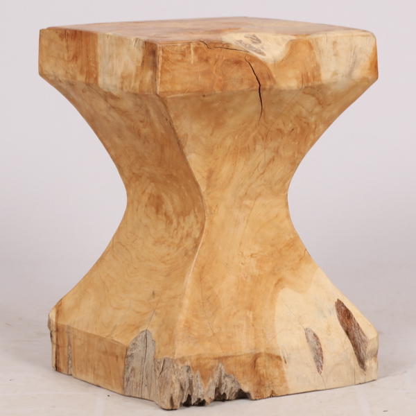 ROTPIEDESTAL, massiv teak, design Jan Kurtz