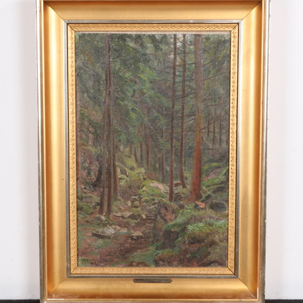 HERMAN LINDQVIST (1868-1923), "I barrskogen"