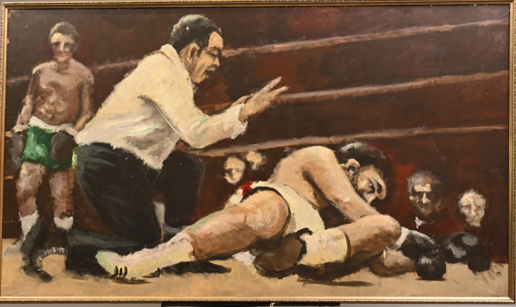 OIDENTIFIERAD KONSTNÄR, boxningsmatch 