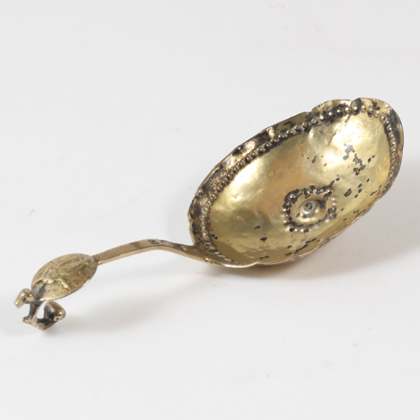 BRÄNNVINSSKED, silver, 16/1700-tal