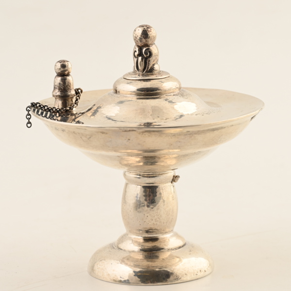 OLJELAMPA, silver, Peter Hertz, Danmark