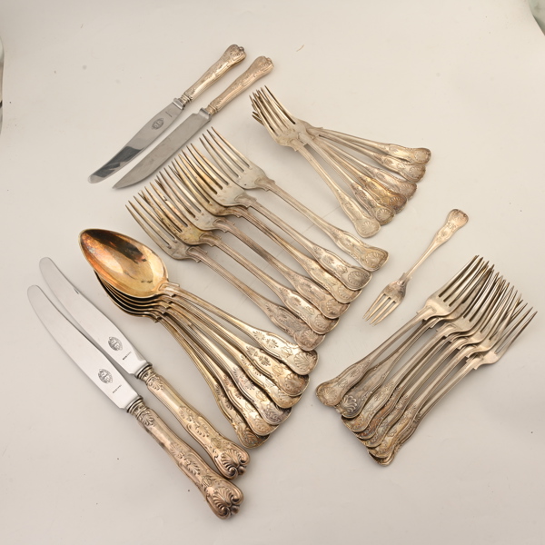 BESTICK, silver, "gammal fransk" 30 dlr