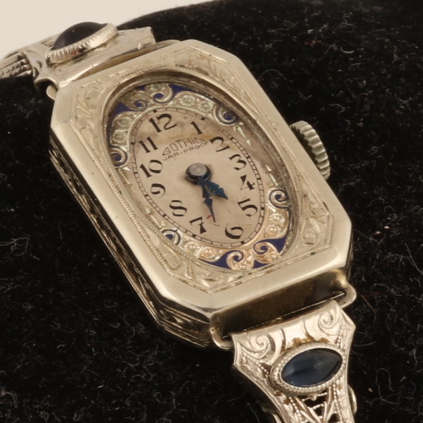 ARMBANDSUR, 14K vitguld, 1920/30-tal