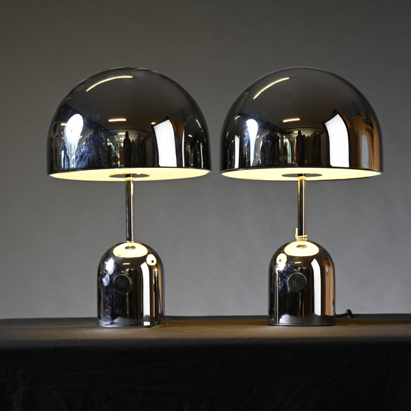 TOM DIXON, bordslampor, 1 par, "Bell"