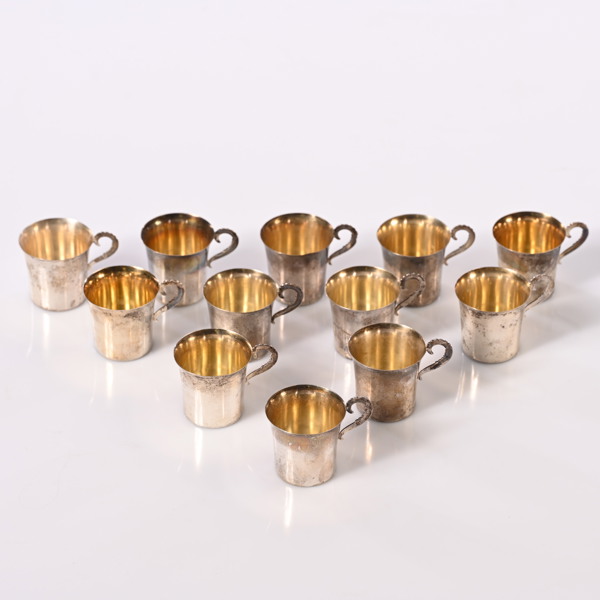 PUNSCHMUGGAR, 12 st, silver