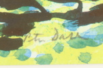 PETER DAHL (1934-2019) trädgårdsscen