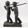 SKULPTURER, 2 st, brons, 1900-tal