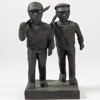 SKULPTURER, 2 st, brons, 1900-tal