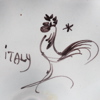 LJUSSTAKAR, 1 par, fajans, Italien