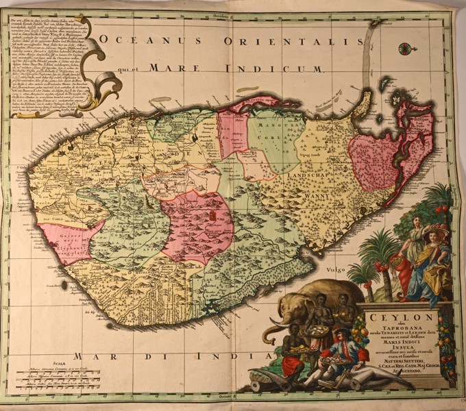 TOBIAS CONRAD LOTTER, karta, ca år 1740