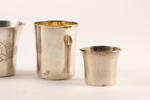 BÄGARE, 5 st, 18/1900-tal, silver