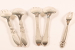UPPLÄGGNINGSBESTICK, Danmark, silver