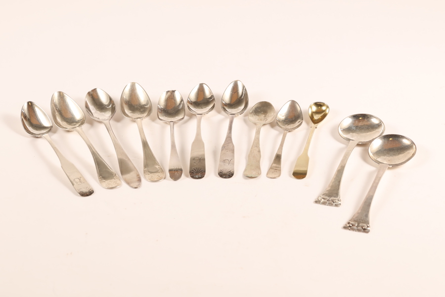 TESKEDAR, 12 st, silver, 18/1900-tal