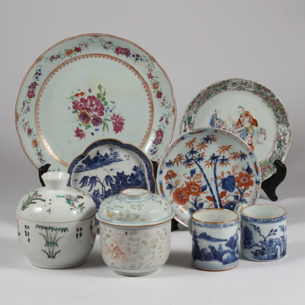 PORSLIN KINA, 8 delar, 17/1800-tal