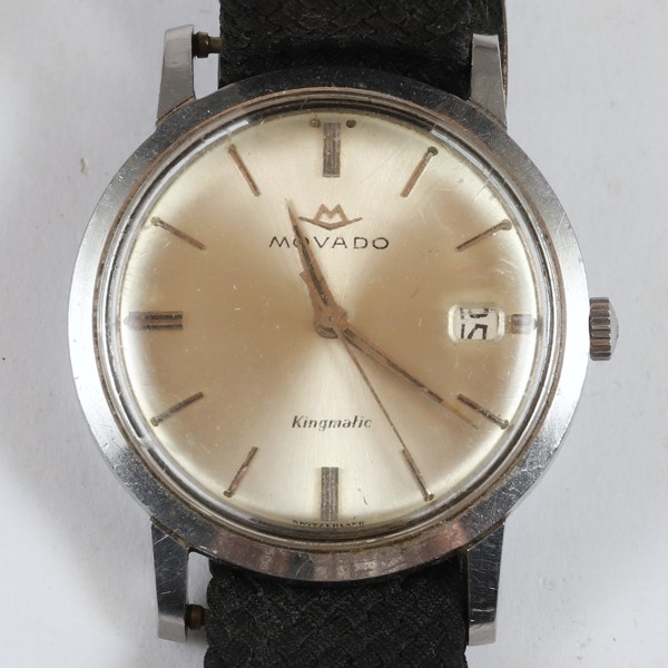 MOVADO, armbandsur, Kingmatic, stål, 1960-tal
