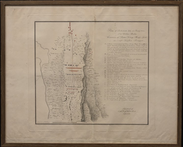 STRIDSFÄLTKARTA, 1700-tal