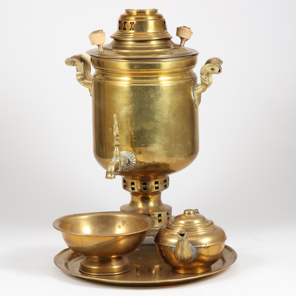 SAMOVAR, 1900-tal, mässing