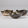 JAN LUNDGREN, skålar, 3 st, sterlingsilver