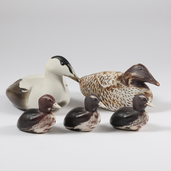 PAUL HOFF, figuriner, 7 st, stengods