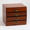 LÅDHURTS/DOKUMENTSKÅP, teak
