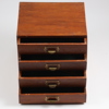 LÅDHURTS/DOKUMENTSKÅP, teak