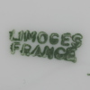 LEMOGES, mattallrikar, 8 st