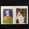 POSTERS, 2 st, kvinnomotiv
