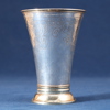 Bägare, silver, Karl Andersson, Stockholm, 1960, gåvoinskriptioner, höjd 18 cm, vikt 270 gram