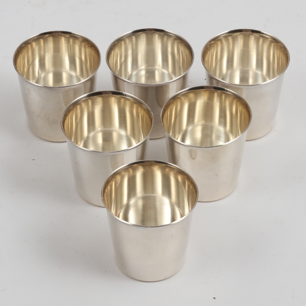 SUPKOPPAR, 6 st, sterlingsilver
