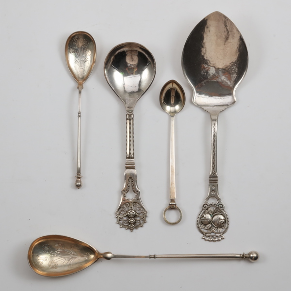UPPLÄGGNINGSBESTICK, 5 st, silver