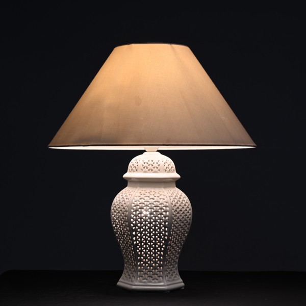 BORDSLAMPA, 1900-tal, porslin