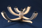 Ljusstake, "Nordic Light", 7-armad, Jonas Grundell, Design House, Stockholm, höjd 18,
