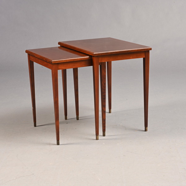 SATSBORD, 2 delar, mahogny