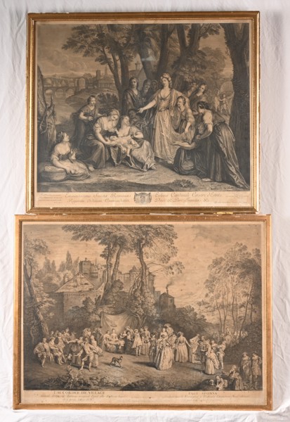 GRAVYRER, 2 st, 17/1800-tal, efter