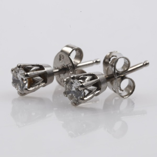 ÖRHÄNGEN, ett par, 18K vitguld