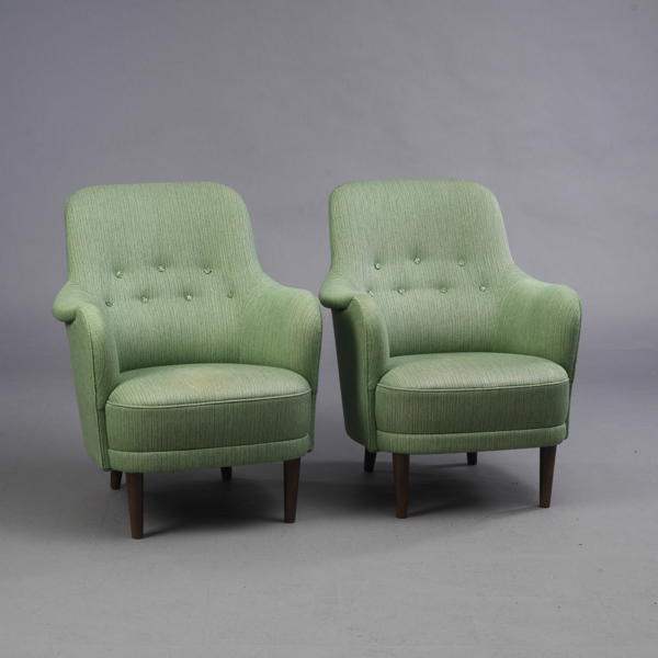 CARL MALMSTEN, fåtöljer, ett par