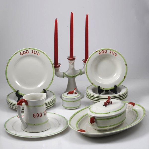 MATSERVIS, 18 delar, "God Jul"