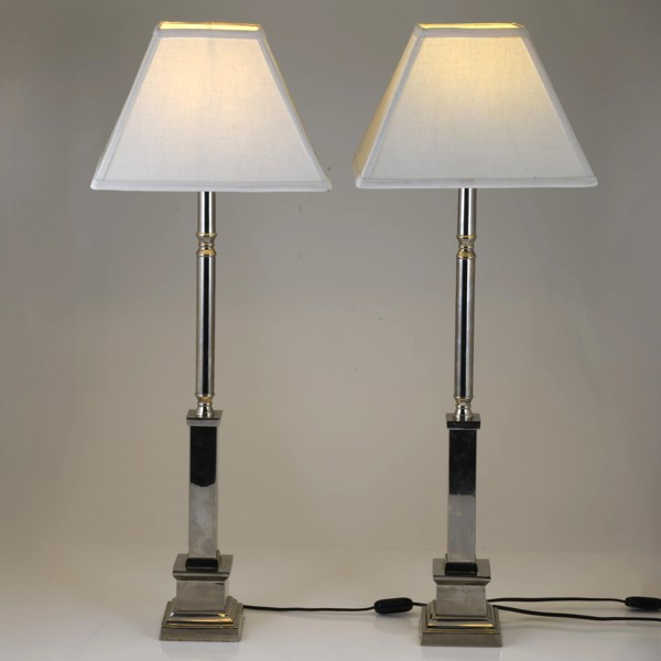 BORDSLAMPOR, ett par, samtida