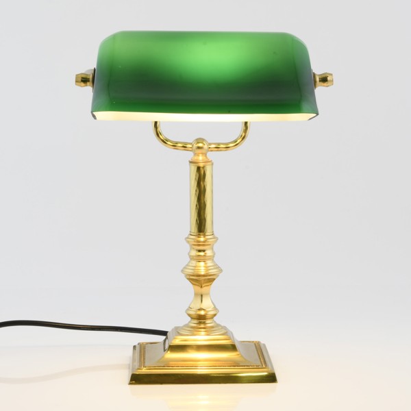 BORDSLAMPA, samtida, mässing