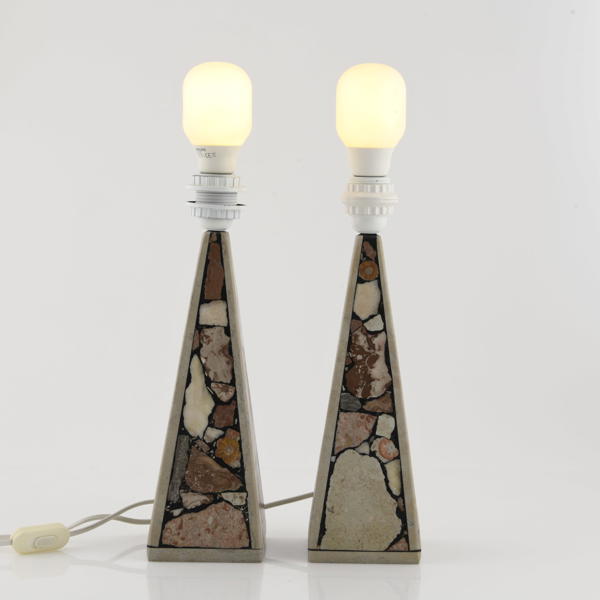 BORDSLAMPOR, ett par, Egon Jakobsson