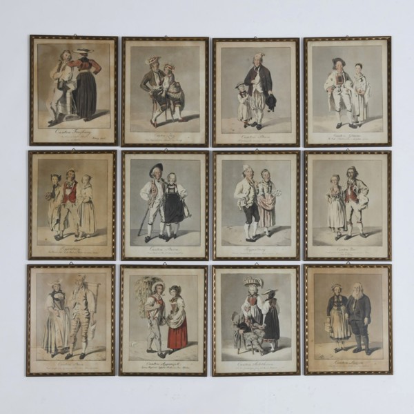 JOSEPH REINHART (1749-1829), efter, 12 st