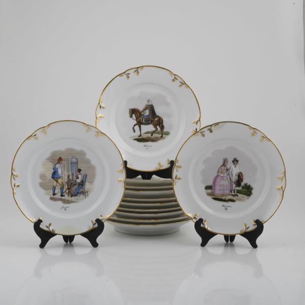 TALLRIKAR, 12 st, 18/1900-tal