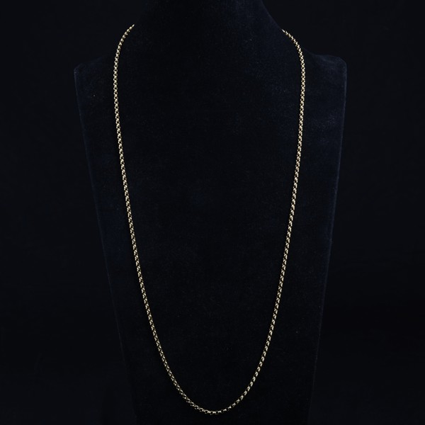 COLLIER, 18 k guld, "ärtlänk"