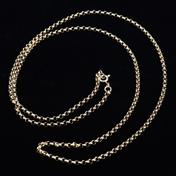 COLLIER, 18 k guld, "ärtlänk"