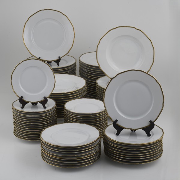 MATSERVIS, Bavaria, förgylld dekor