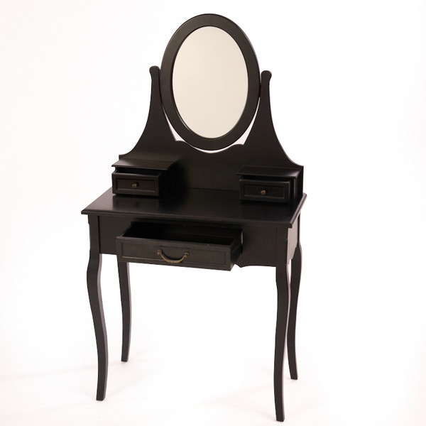 TOILETTEBORD, samtida, svartlackerat